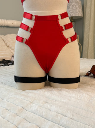 Thigh belts for socks-black