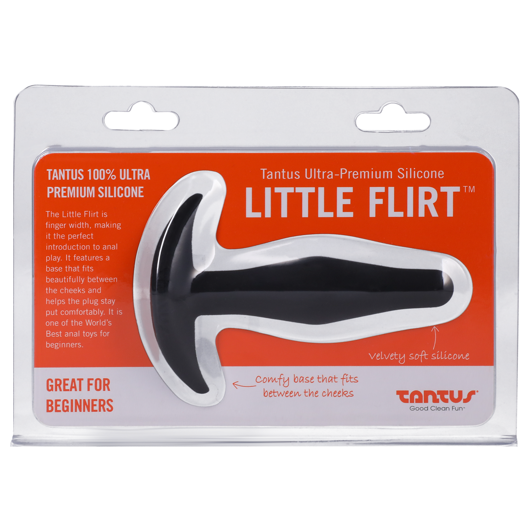 Tantus Silicone Little Flirt Butt Plug Black Sensual Lace and Leather Tantus Silicone Little Flirt Butt Plug Black Sensual Lace and Leather