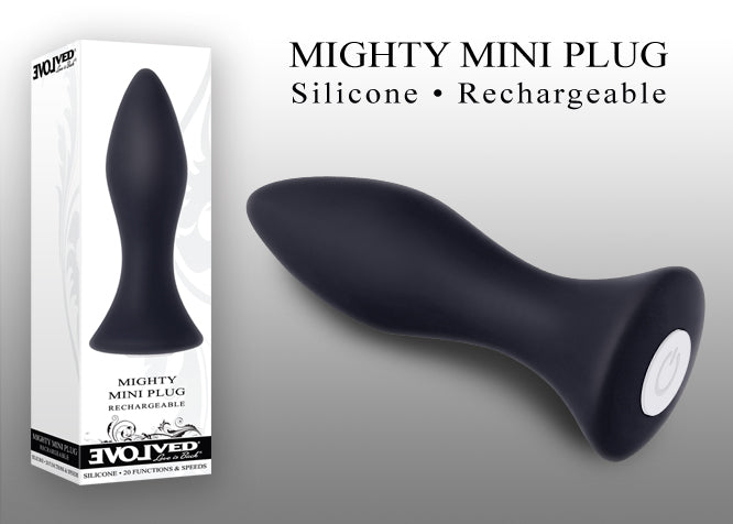 Evolved Novelties Mighty Mini Vibrating Butt Plug Sensual Lace and Leather Evolved Novelties Mighty Mini Vibrating Butt Plug Sensual Lace and Leather
